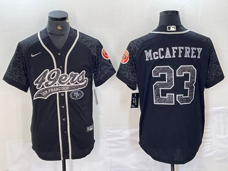 Men San Francisco 49ers #23 Mccaffrey Black Nike 2024 Co Branding Game NFL Jersey style 1->customized ncaa jersey->Custom Jersey